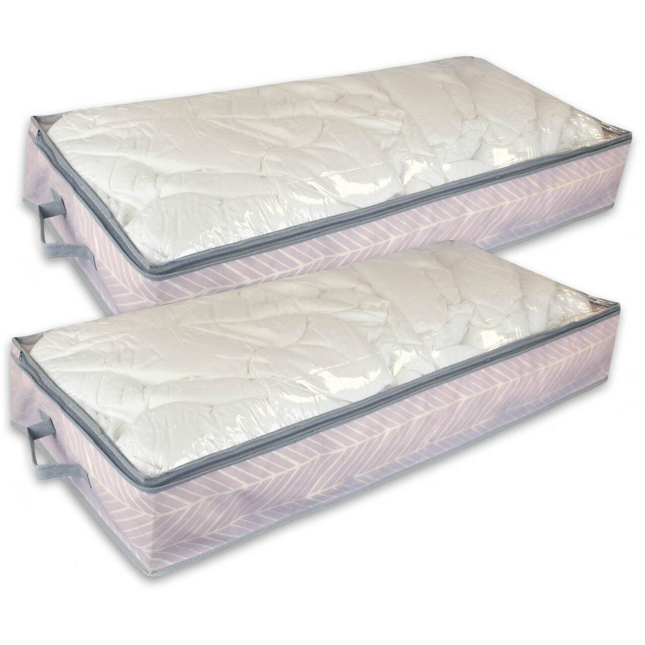 DII® 40" Fabric Soft Storage Bins with Viewing Window, 2ct.